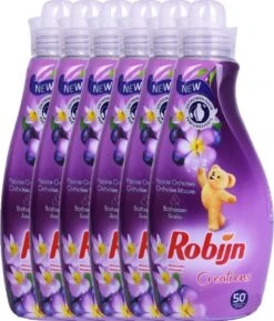 Robijn Creations Wasverzachter VOORDEELVERPAKKING 6X 1,25L. 300 Wasbeurten "Paarse Orchidee & Bosbessen" -Wasbenodigdheden Winkel 1027x1200 1