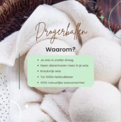 Geniet Van Gemak® | Herbruikbare Wollen Drogerballen | Wasbollen | Schaapswol | Duurzame En Energiebesparende Wasballen | 6 XL Drogerballen 12 Geniet Van Gemak® | Herbruikbare Wollen Drogerballen | Wasbollen | Schaapswol | Duurzame En Energiebesparende Wasballen | 6 XL Drogerballen -Wasbenodigdheden Winkel 1195x1200 2
