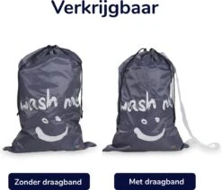 Wonair - Grote Waszak - Wash Me - Wastas - 60x90cm - Grijs - Met Trekkoord -Wasbenodigdheden Winkel 1200x1028 2