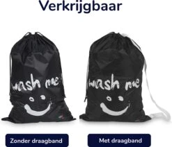 Wonair - Grote Waszak - Laundry Bag - Wash Me - 60x90cm - Zwart - Met Trekkoord -Wasbenodigdheden Winkel 1200x1031 1
