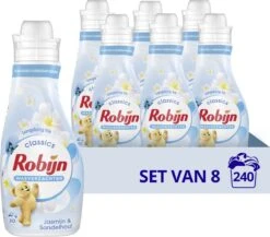 Robijn Jasmijn & Sandelhout Wasverzachter - 8 X 30 Wasbeurten- Voordeelverpakking -Wasbenodigdheden Winkel 1200x1053 3