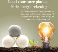 Goodlifehacks Originele XL 6 Stuks Drogerballen - Wasbollen - Wasverzachter - Zero Waste Dryerballs - Duurzaam - Herbruikbare Droogballen - Wit & Grijs - Energie Besparen -Wasbenodigdheden Winkel 1200x1080 1