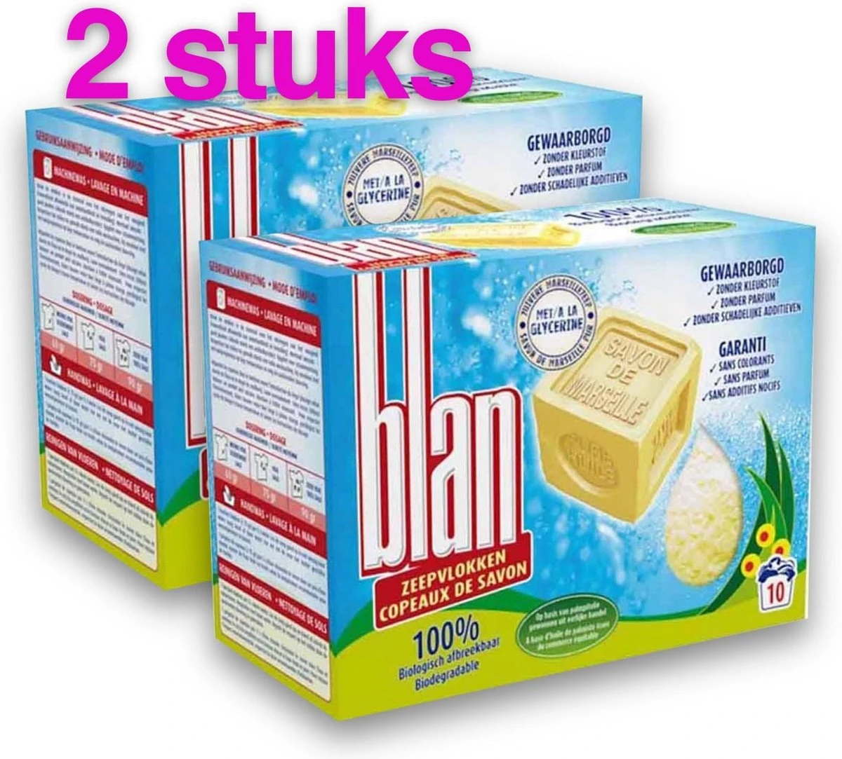 Zeepvlokken Marseille - 1700 Gram 1 Zeepvlokken Marseille - 1700 Gram