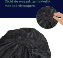 Wonair - Grote Waszak - Laundry Bag - Wash Me - 60x90cm - Zwart - Met Trekkoord -Wasbenodigdheden Winkel 1200x1097 2