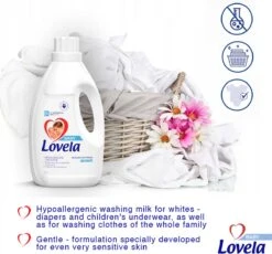 Lovela - Wasmiddel - Hypoallergene Melk - Voor Het Wassen Van Baby & Witte Kleding - 4,5l 8 Lovela - Wasmiddel - Hypoallergene Melk - Voor Het Wassen Van Baby & Witte Kleding - 4,5l -Wasbenodigdheden Winkel 1200x1115