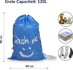 Wonair - Grote Waszak - 60x90cm - Hemelsblauw - Met Trekkoord En Draagband -Wasbenodigdheden Winkel 1200x1147 1