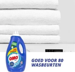 Omo Wit XXL Vloeibaar Wasmiddel - 80 Wasbeurten - Voordeelfles -Wasbenodigdheden Winkel 1200x1152 2