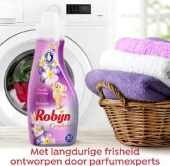 Robijn Creations Paarse Orchidee & Bosbessen Wasverzachter - 8 X 30 Wasbeurten - Voordeelverpakking -Wasbenodigdheden Winkel 1200x1169 3