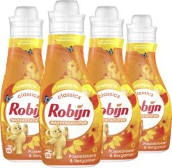 Robijn Classics Passiebloem & Bergamot Wasverzachter - 4 X 30 Wasbeurten - Voordeelverpakking -Wasbenodigdheden Winkel 1200x1169 6