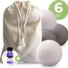 Drogerballen Met Wasparfum - Droogballen - Set Van 6 XL Ballen - Wasdroger Ballen Wol - 100% Nieuw-Zeelands Schapenwol - Wasballen