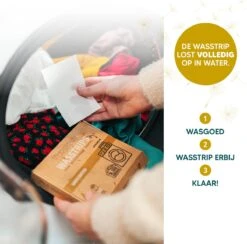 Wasmiddeldoekjes - Ongeparfumeerd Wasstrips 64 Wasbeurten – Wasmiddel Wasdoekjes - Natuurlijke Wasverzachter – Vegan – Zero Waste -Wasbenodigdheden Winkel 1200x1187 2