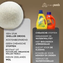 Merkloos Droger Ballen XL 6 Stuks Inclusief Lavendelolie – Zero Waste Dryer Balls - Duurzaam – Wasverzachter – Herbruikbare Drogerballen – Droogt De Was Sneller – Tiny Panda -Wasbenodigdheden Winkel 1200x1199 59