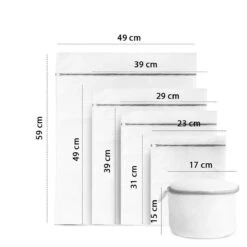 ForDig Wasnet Waszakjes (5 Stuks) Voor Lingerie En Fijne Was - Geschikt Voor Wasmachine - Met Rits - Wit -Wasbenodigdheden Winkel 1200x1200 1424