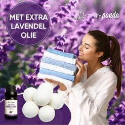 Merkloos Droger Ballen XL 6 Stuks Inclusief Lavendelolie – Zero Waste Dryer Balls - Duurzaam – Wasverzachter – Herbruikbare Drogerballen – Droogt De Was Sneller – Tiny Panda -Wasbenodigdheden Winkel 1200x1200 1436