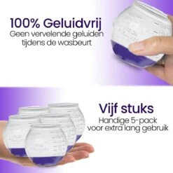 BluGo Doseerbol 5 Stuks - Wasbollen - Doseerdop - Drogerballen - Wasballen - Herbruikbaar - Maataanduiding - 150ml -Wasbenodigdheden Winkel 1200x1200 1474