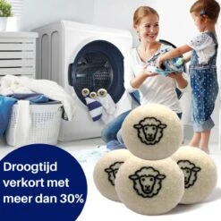 Drogerballen 6 Stuks - Wasbol - Droogballen - Herbruikbare Wasbollen - Wasverzachter - Wasdrogerballen - Doseerbol -Wasbenodigdheden Winkel 1200x1200 1505