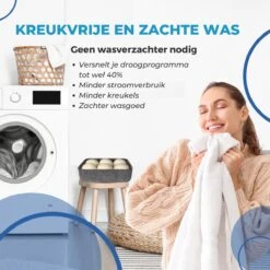 ANATURES Wollen XL Drogerballen 6 Stuks In Opbergmand – Herbruikbare Droogballen Wasdroger – Nieuw Zeelands RWS Schaapswol - Wasdrogerballen Duurzaam – Natuurlijke Wasverzachter -Wasbenodigdheden Winkel 1200x1200 1521