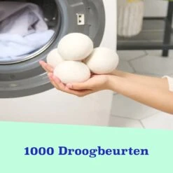 Casa Calma Drogerballen (6 Stuks) - Inclusief Opbergzakje - 100% Natuurlijk Schapenwol - Droger Ballen - Zero Waste Wasverzachter Bollen - Energiebesparend Drogen Met Droogbollen - Dryer Balls - Diervriendelijk & Milieuvriendelijk - Energie Besparen -Wasbenodigdheden Winkel 1200x1200 1554