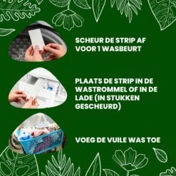 Hakuna Matata Wasmiddel 96 - Compressed - Wasstrips - Voordeelverpakking - Eco Wasmiddel Wit En Kleur - Laundry Strips -Wasbenodigdheden Winkel 1200x1200 6