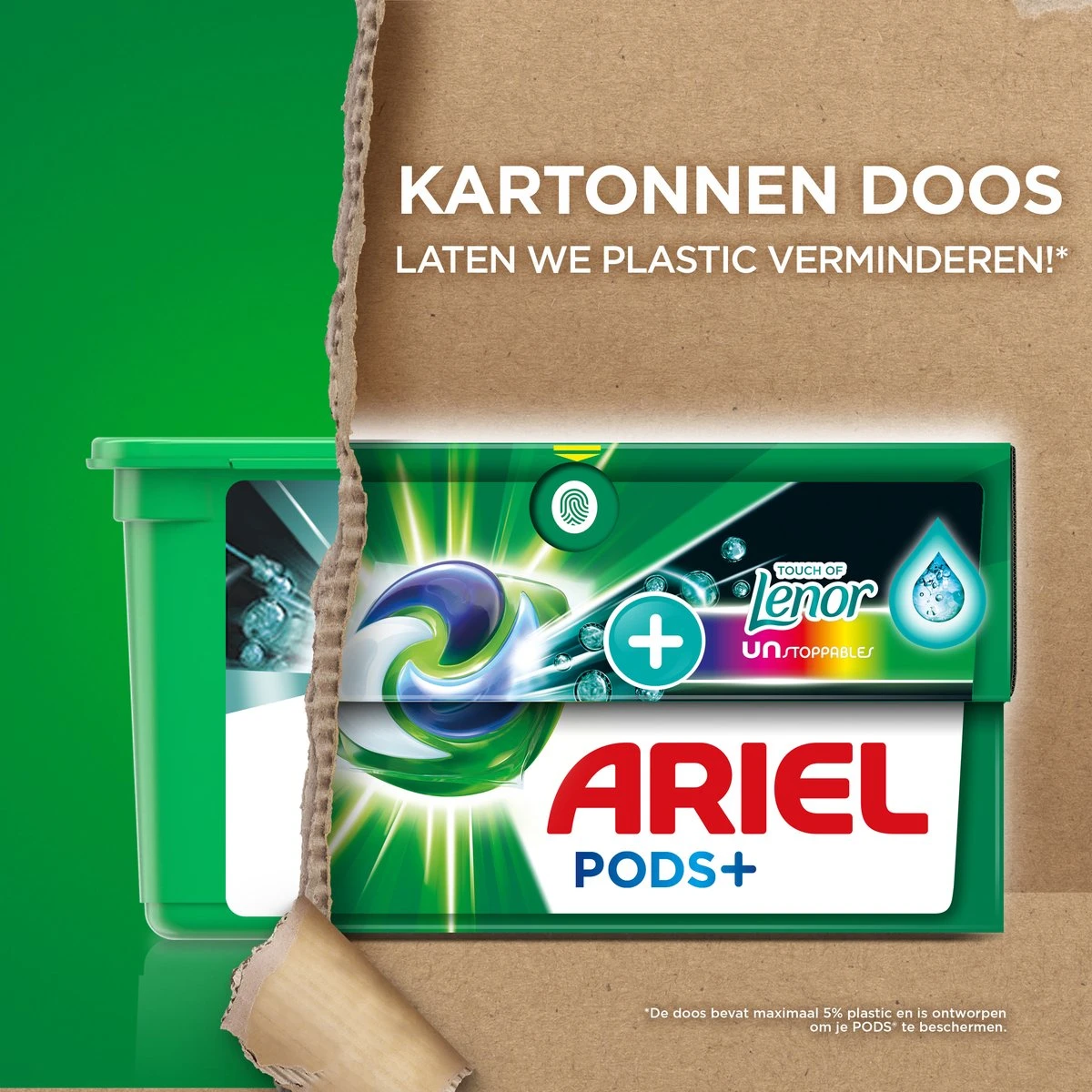Ariel Wasmiddel Pods + Touch Van Lenor Unstoppables - Kleur - 28 Wasbeurten 6 Ariel Wasmiddel Pods + Touch Van Lenor Unstoppables - Kleur - 28 Wasbeurten - Afbeelding 6