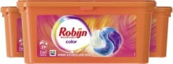 Robijn Color 3 In 1 Wascapsules - 3 X 29 Wasbeurten - Halfjaarbox -Wasbenodigdheden Winkel 1200x449