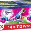 Color Reus Power Caps Wascapsules - Wasmiddel Capsules - Voordeelverpakking - 8 X 14 Wasbeurten