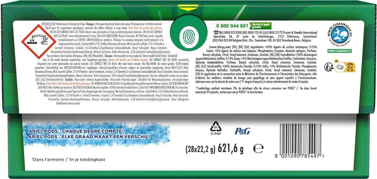 Ariel Wasmiddel Pods + Touch Van Lenor Unstoppables - Kleur - 28 Wasbeurten 7 Ariel Wasmiddel Pods + Touch Van Lenor Unstoppables - Kleur - 28 Wasbeurten - Afbeelding 7