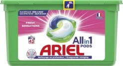 Ariel All In 1 Wasmiddel Pods Fresh Sensations - 3x43 Wasbeurten - Halfjaarbox -Wasbenodigdheden Winkel 1200x640 3