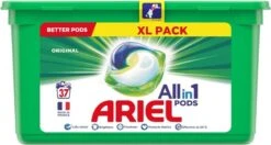 Ariel All In 1 Pods Regular Wasmiddel - Voordeelverpakking 3 X 37 Wasbeurten - Wasmiddel Pods -Wasbenodigdheden Winkel 1200x643