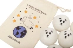 Miki's Goods® XL Wollen Drogerballen 6 Stuks - Panda Wasballen - Duurzaam - Wasbol - 100% Nieuw-Zeelandse Schapenwol - Wasbollen - Herbruikbaar- Droogballen - Snellere Droogtijd - Zuigt Dierenharen Op -Wasbenodigdheden Winkel 1200x800 14