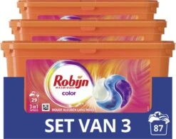Robijn Color 3 In 1 Wascapsules - 3 X 29 Wasbeurten - Halfjaarbox -Wasbenodigdheden Winkel 1200x948