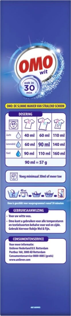 Omo Wit XXL Waspoeder 80 Wasbeurten -Wasbenodigdheden Winkel 271x1200