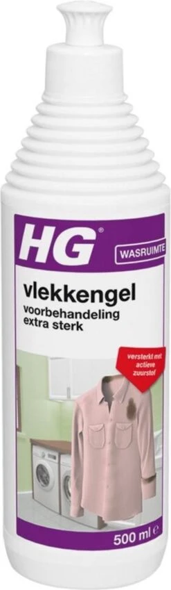 HG Vlekken Voorbehandeling Gel Extra Sterk - 500 Ml - Verwijdert De Allerergste Vlekken = Met Actieve Zuurstof -Wasbenodigdheden Winkel 349x1200