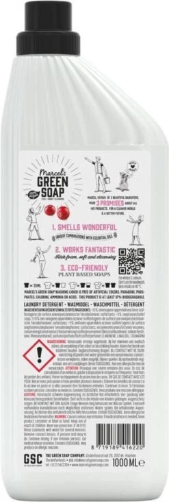 Marcel's Green Soap Wasmiddel Patchouli & Cranberry - 6 X 1 Liter -Wasbenodigdheden Winkel 405x1200 2