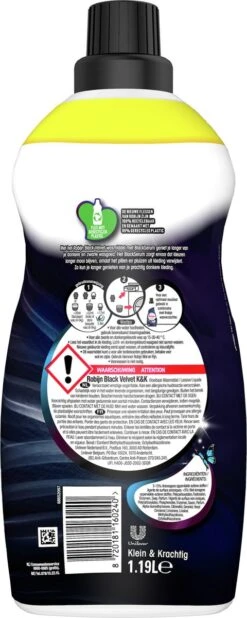 Robijn Klein & Krachtig Wasmiddel Black Velvet 1,19 Liter -Wasbenodigdheden Winkel 480x1200 7