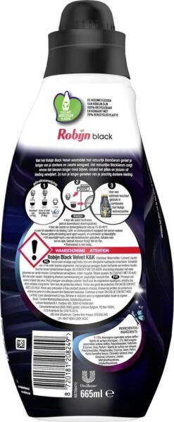 Robijn Klein & Krachtig Black Velvet Vloeibaar Wasmiddel - 8 X 19 Wasbeurten - Voordeelverpakking 12 Robijn Klein & Krachtig Black Velvet Vloeibaar Wasmiddel - 8 X 19 Wasbeurten - Voordeelverpakking -Wasbenodigdheden Winkel 495x1200 6