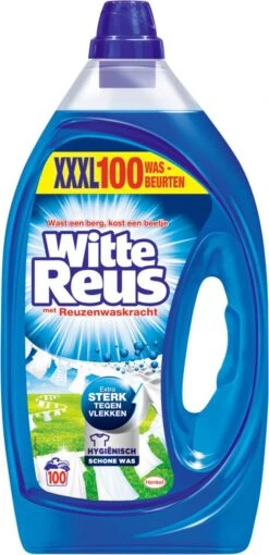 Witte Reus Gel Wasmiddel- Kwartaalverpakking - 100 Wasbeurten -Wasbenodigdheden Winkel 581x1200 1