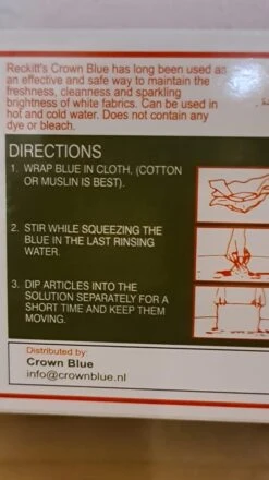 Reckitt's Crown Blue - Blauwsel - 4 X Tablet Van 14 Gr -Wasbenodigdheden Winkel 674x1200 2