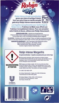 Robijn Droogtrommeldoekjes Intense 20 Stuks -Wasbenodigdheden Winkel 690x1200