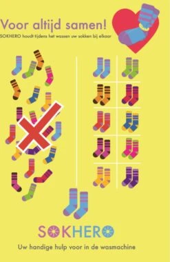 Sokhero - Sokken Cadeau Organizer - Waszak Waslijn Kleding - Wasmand Wasnet Huishouden - Wasmachine Sokken Opbergsysteem - Wasknijpers Wasbol Wasnet - Sokken En Lingerie Houder (voor 10 Sokken) -Wasbenodigdheden Winkel 779x1200 1