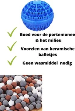 Merkloos V&P Wasbol Set Van 2 - Ecologische Wasbal - Keramische Balletjes - Duurzaam - Blauw - Wasmachine Reiniger - Wasmachine - Zonder Gebruik Van Wasmiddel -Wasbenodigdheden Winkel 808x1200 3