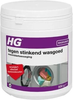 HG Tegen Stinkend Wasgoed Wasmiddeltoevoeging - 500gr - Verwijdert Stankmoleculen - Voor 16 Wasbeurten -Wasbenodigdheden Winkel 877x1200