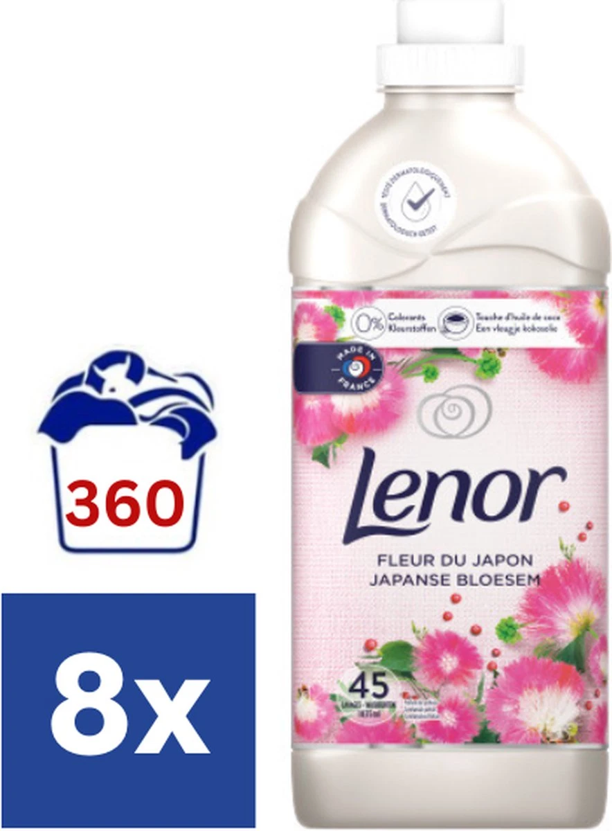 Lenor Japanse Bloesem Wasverzachter - 8 X 1.03 L (360 Wasbeurten)