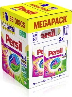 Persil® Persil 4in1 Discs Color Wascapsules - Wasmiddel Capsules - Voordeelverpakking - 2x28 Wasbeurten -Wasbenodigdheden Winkel 894x1200