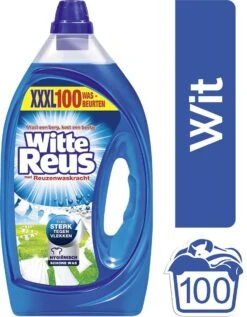 Witte Reus Gel Wasmiddel- Kwartaalverpakking - 100 Wasbeurten -Wasbenodigdheden Winkel 936x1200