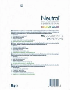 Neutral Waspoeder Kleur - Dermatologisch Getest, Parfumvrij En Hypoallergeen - 4 X 45 Wasbeurten -Wasbenodigdheden Winkel 937x1200 2