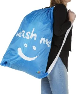 Wonair - Grote Waszak - 60x90cm - Hemelsblauw - Met Trekkoord En Draagband -Wasbenodigdheden Winkel 972x1200